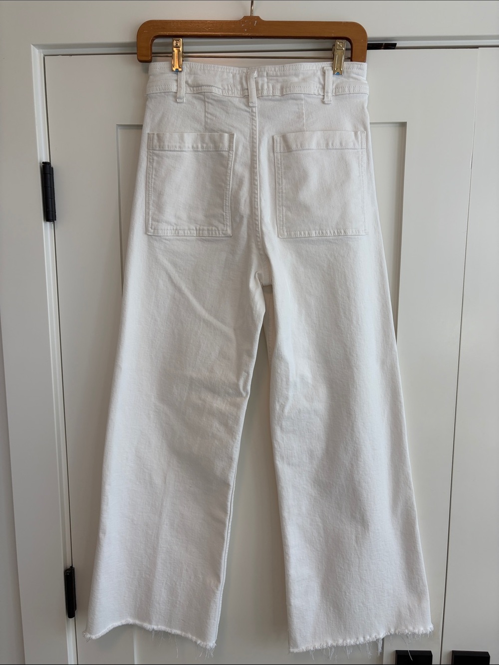 Zara Marine Straight Jeans - White NO STAINS - Size 6 - Picture 5 of 6